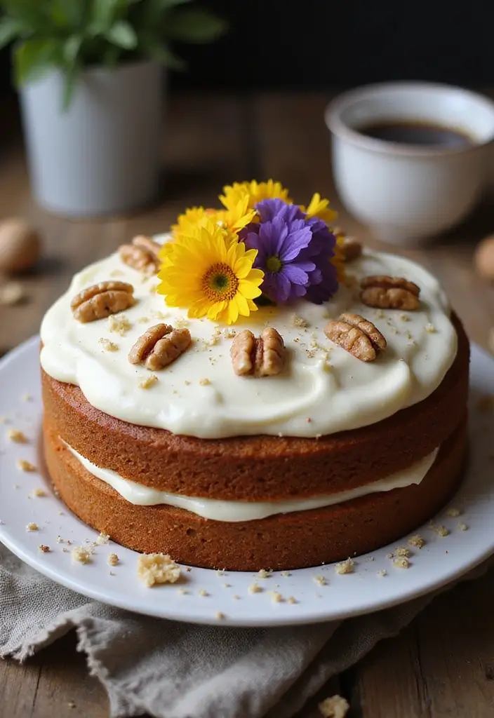 25+ 1-Year Anniversary Cake Ideas to Celebrate Love Sweetly - 14. Classic Carrot Cake