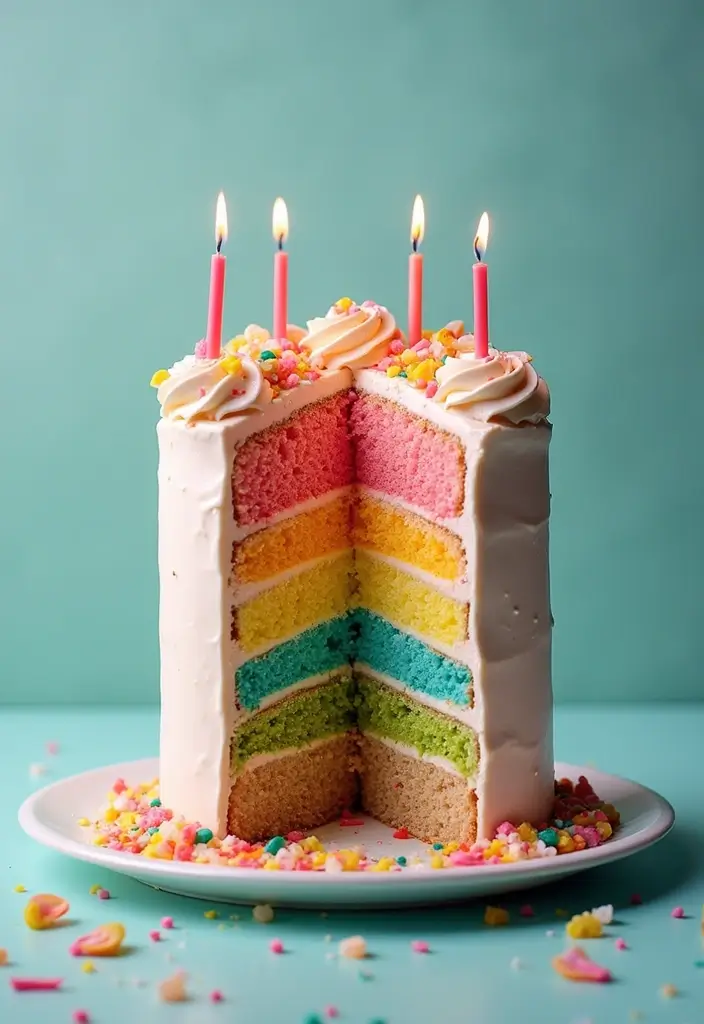 25+ 1-Year Anniversary Cake Ideas to Celebrate Love Sweetly - 15. Sweet Surprise Cake