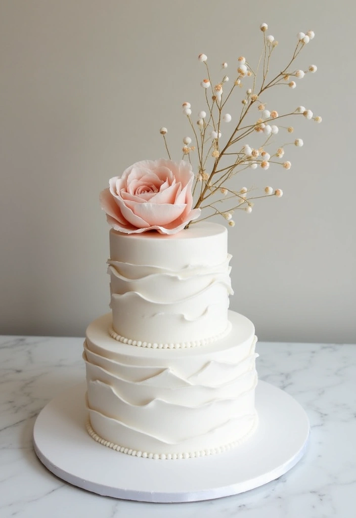 25+ 1-Year Anniversary Cake Ideas to Celebrate Love Sweetly - 18. Simple Yet Sweet Cake