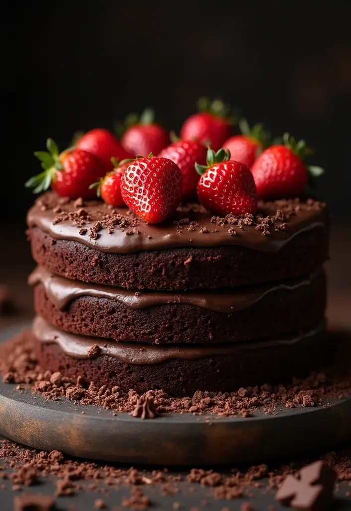 25+ 1-Year Anniversary Cake Ideas to Celebrate Love Sweetly - 2. Chocolate Lovers’ Dream