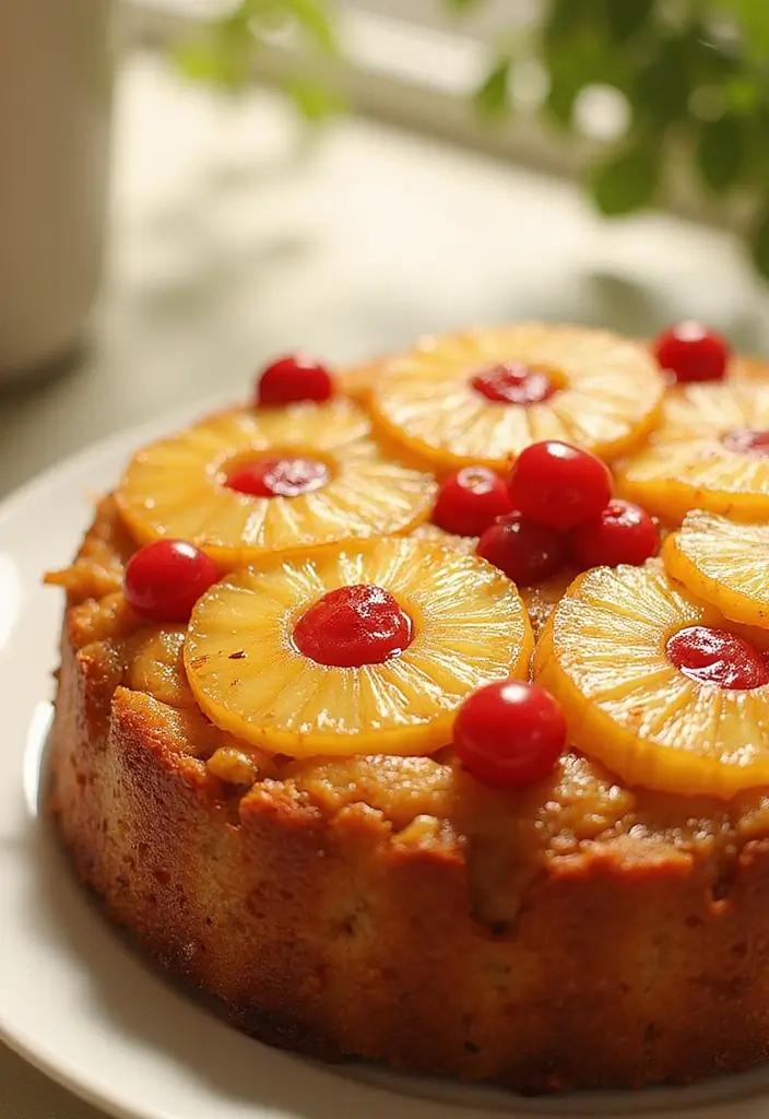 25+ 1-Year Anniversary Cake Ideas to Celebrate Love Sweetly - 24. Pineapple Upside Down Cake