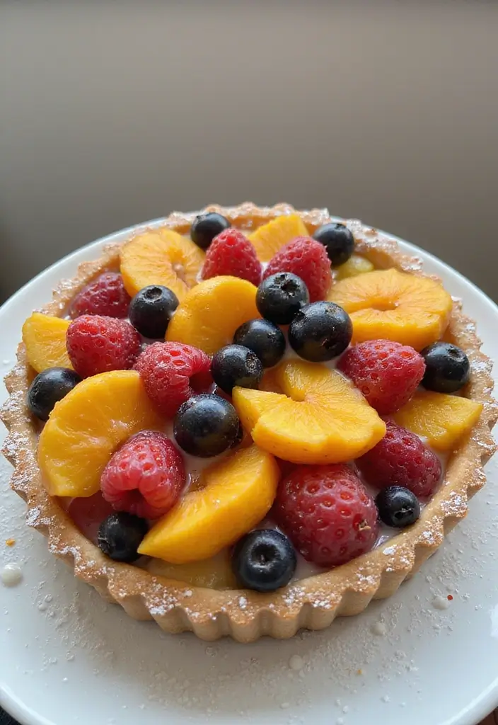 25+ 25th Anniversary Cake Ideas for a Silver Celebration - 17. Silver Fruit Tart