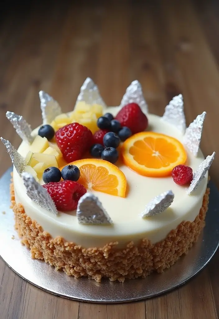 25+ 25th Anniversary Cake Ideas for a Silver Celebration - 25. Silver Almond Cake