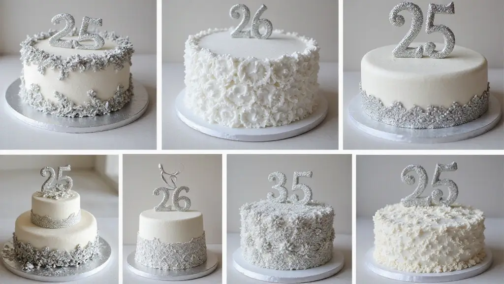 25+ 25th Anniversary Cake Ideas for a Silver Celebration