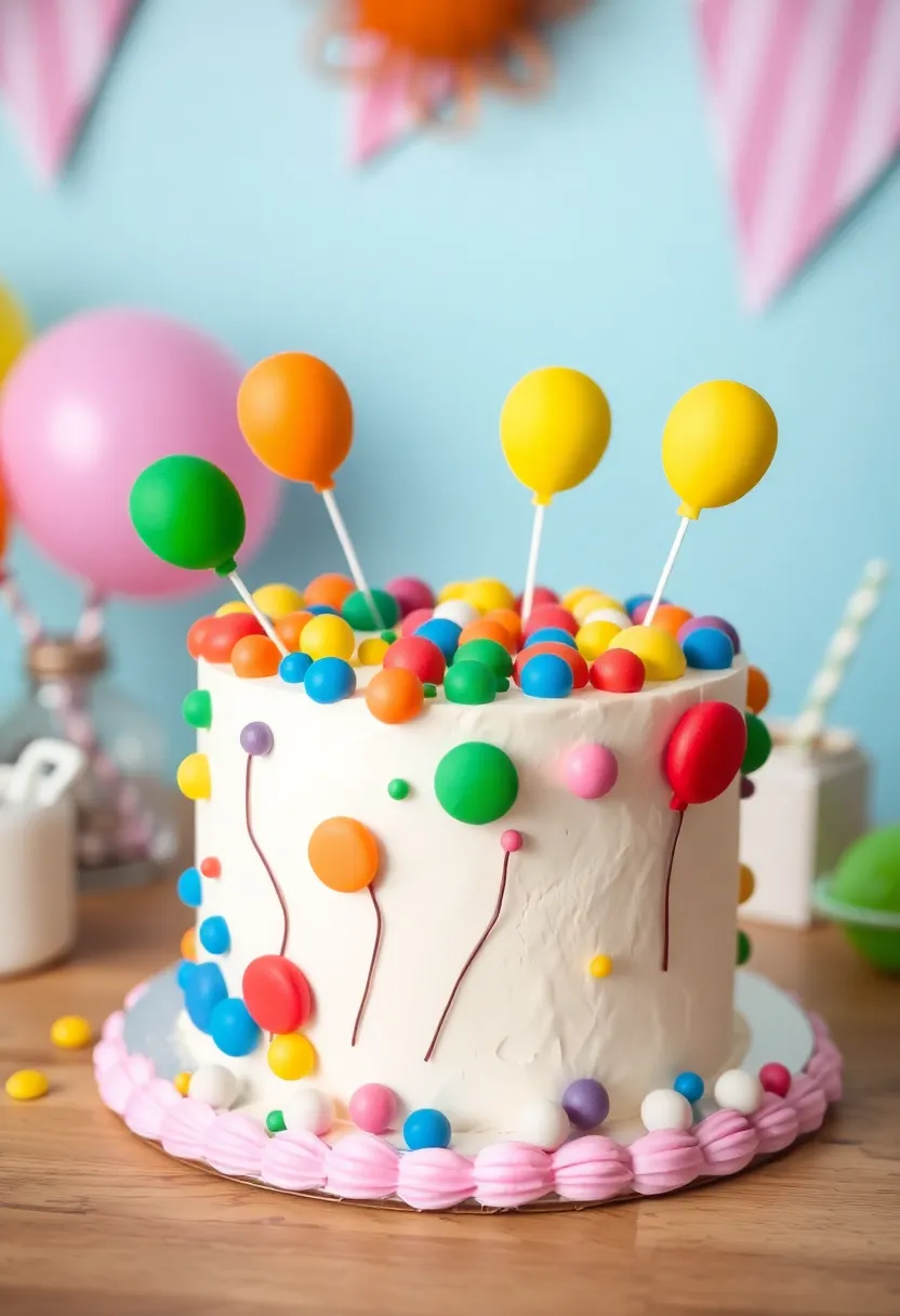 25+ 30th Birthday Cake Ideas to Celebrate the Big 3-0 in Style - 22. Whimsical Balloon Cake
