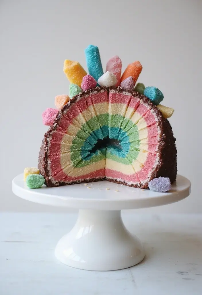 25+ 30th Birthday Cake Ideas to Celebrate the Big 3-0 in Style - 8. Geode Cake