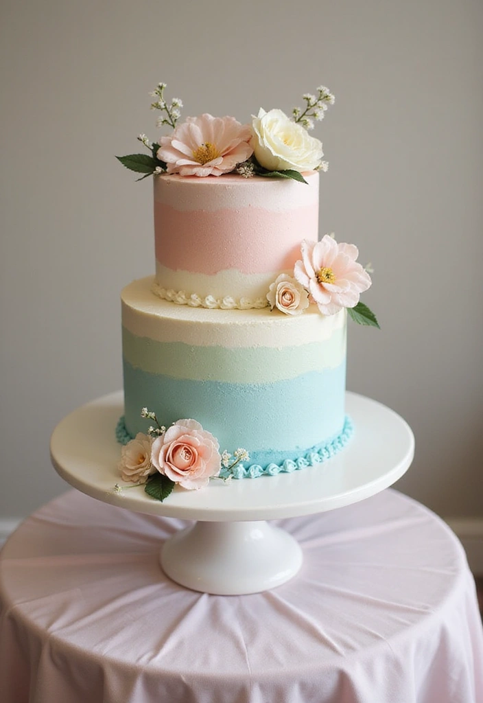 25+ 30th Birthday Cake Ideas to Celebrate the Big 3-0 in Style - 9. Vintage Ombre Cake