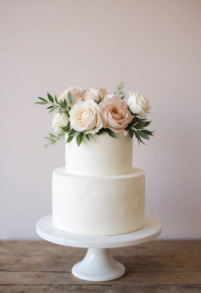 25+ Aesthetic Birthday Cake Ideas That Are Pinterest-Perfect 1 25+ Aesthetic Birthday Cake Ideas That Are Pinterest-Perfect - 1. Minimalist White Cake with Fresh Flowers