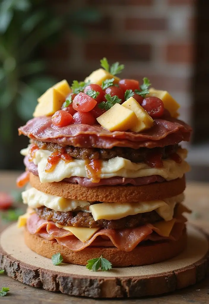 25+ Aesthetic Birthday Cake Ideas That Are Pinterest-Perfect 154 25+ Aesthetic Birthday Cake Ideas That Are Pinterest-Perfect - 24. Charcuterie Cake