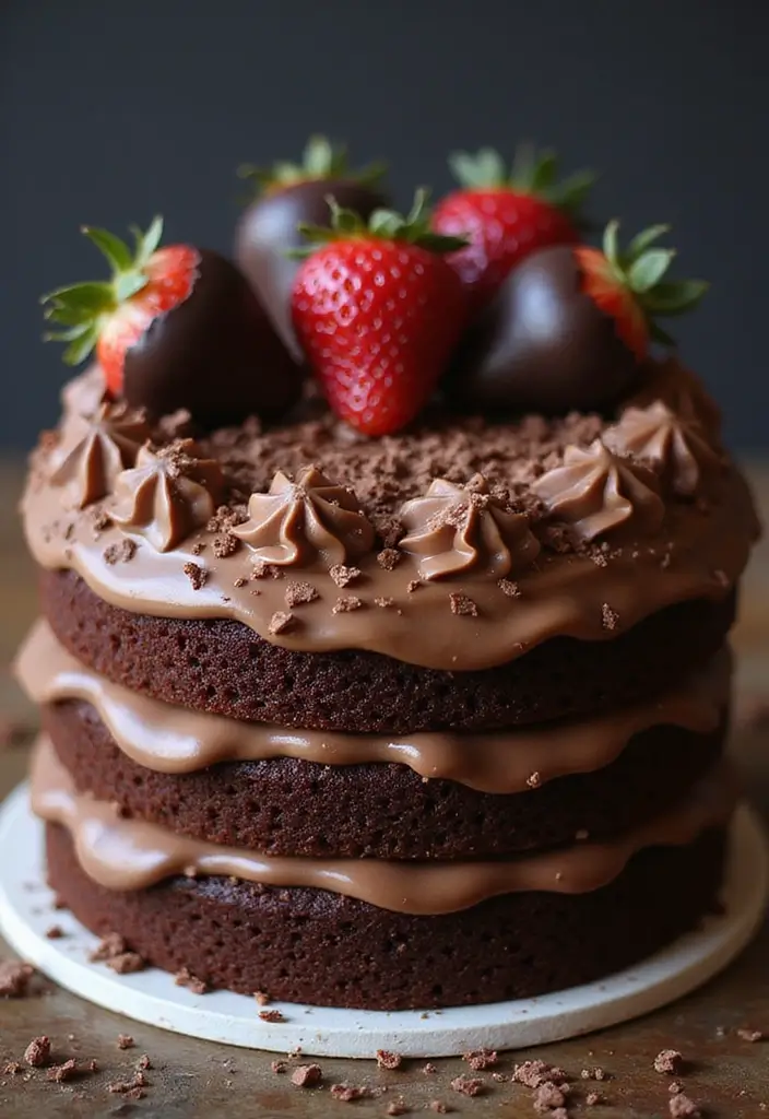 25+ Aesthetic Birthday Cake Ideas That Are Pinterest-Perfect 57 25+ Aesthetic Birthday Cake Ideas That Are Pinterest-Perfect - 9. Chocolate Lover’s Delight Cake