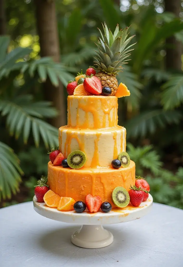 25+ Aloha Cake Ideas for a Fun Hawaiian-Inspired Party - 16. Rum Punch Cake
