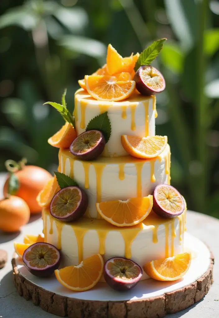 25+ Aloha Cake Ideas for a Fun Hawaiian-Inspired Party - 21. Tropical Starfruit Cake