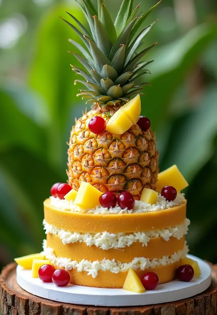 25+ Aloha Cake Ideas for a Fun Hawaiian-Inspired Party - 3. Pineapple Paradise