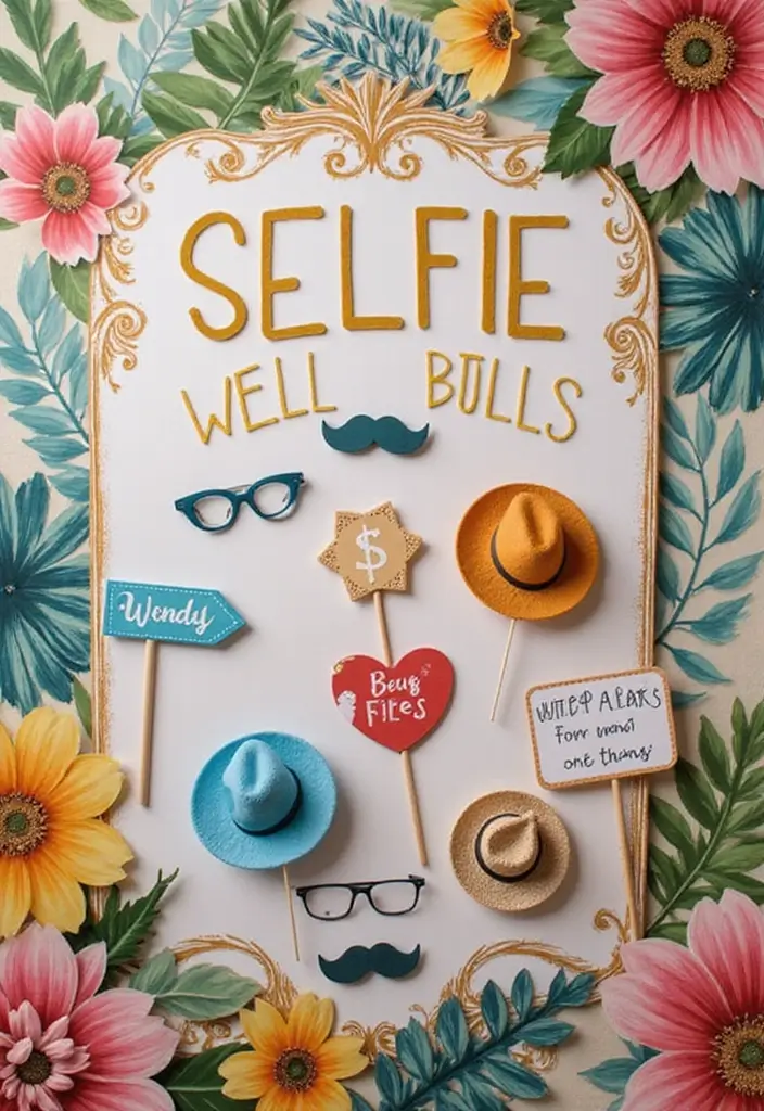 25+ Boho Bridal Shower Ideas for a Free-Spirited Celebration - 22. A Selfie Wall