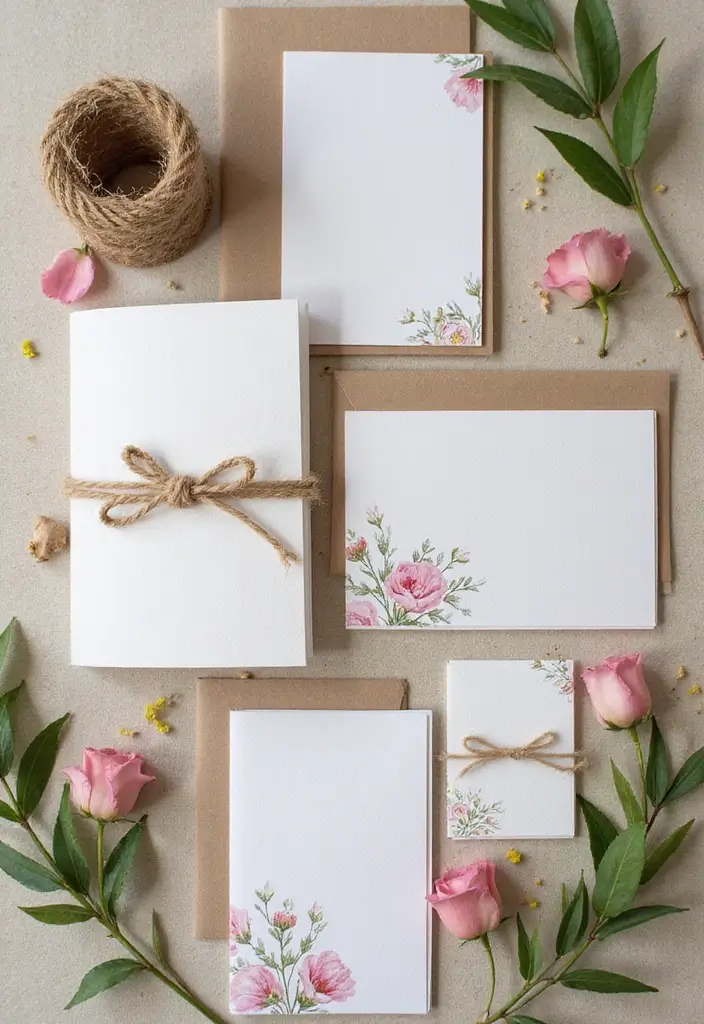 25+ Boho Bridal Shower Ideas for a Free-Spirited Celebration - 3. Eco-Friendly Invitations
