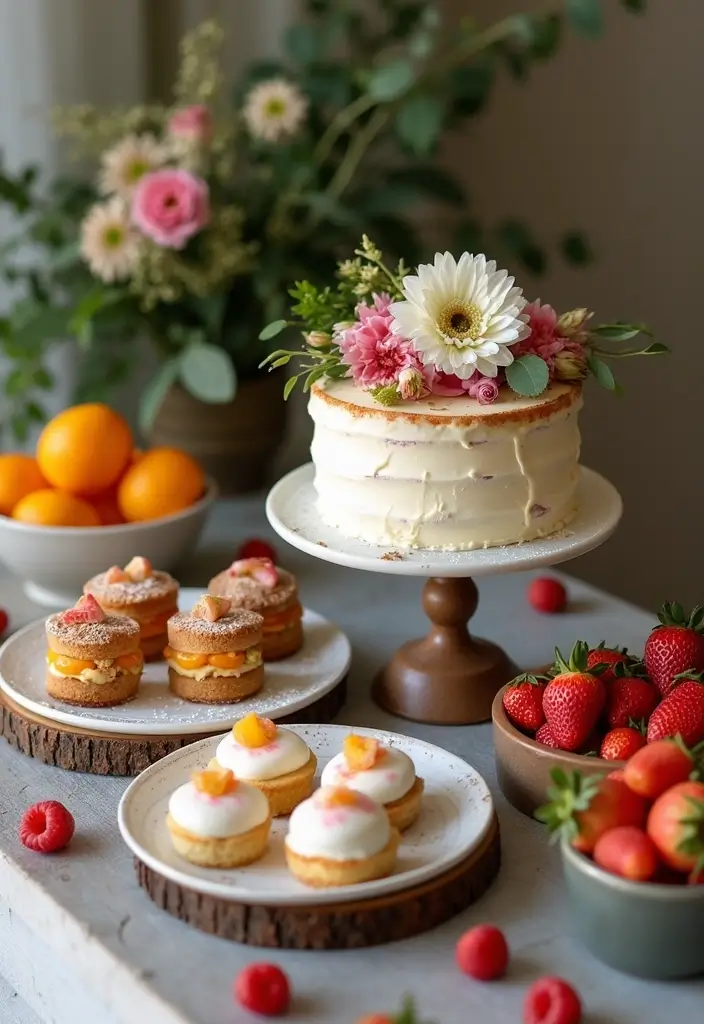 25+ Boho Bridal Shower Ideas for a Free-Spirited Celebration - 6. Bohemian Dessert Table
