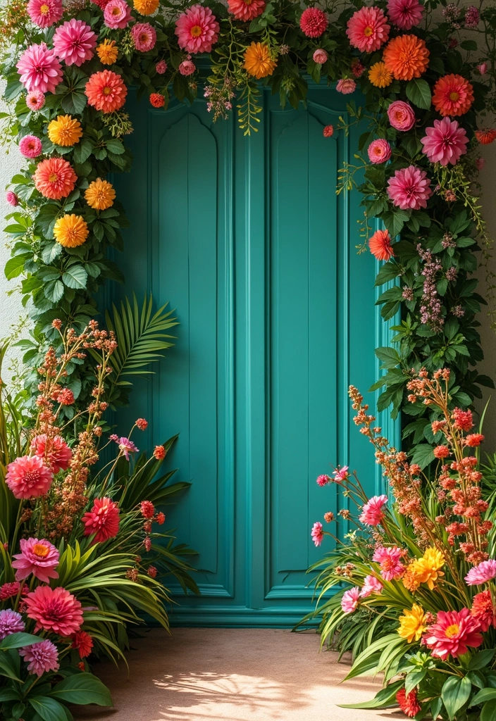 25+ Boho Bridal Shower Ideas for a Free-Spirited Celebration - 7. Floral Photo Booth