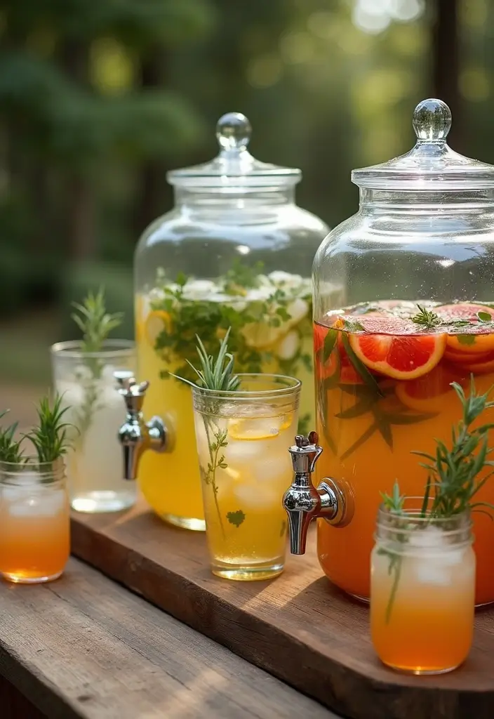 25+ Boho Bridal Shower Ideas for a Free-Spirited Celebration - 8. Boho Drink Station
