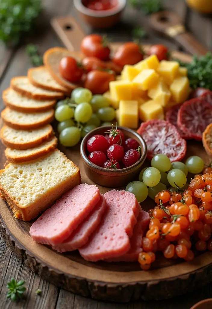 25+ Bridal Shower Charcuterie Board Ideas to Wow Your Guests 97 25+ Bridal Shower Charcuterie Board Ideas to Wow Your Guests - 15. Savory & Sweet Fusion Board