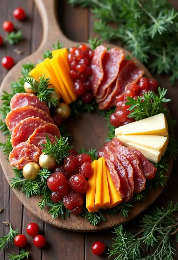 25+ Bridal Shower Charcuterie Board Ideas to Wow Your Guests 118 25+ Bridal Shower Charcuterie Board Ideas to Wow Your Guests - 18. Charcuterie Wreath