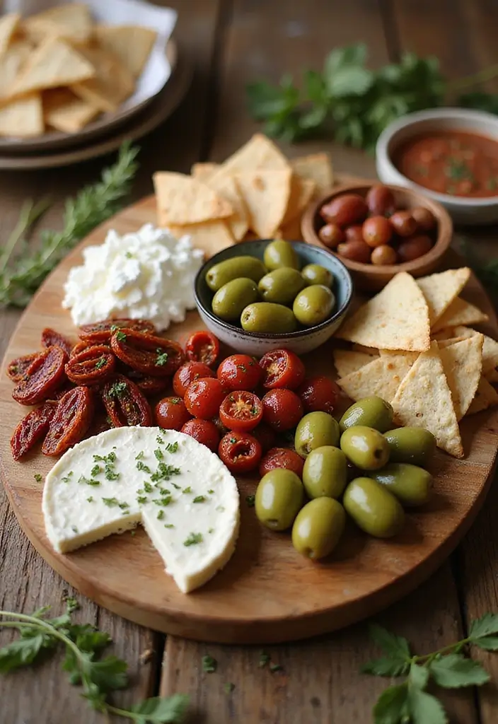 25+ Bridal Shower Charcuterie Board Ideas to Wow Your Guests 8 25+ Bridal Shower Charcuterie Board Ideas to Wow Your Guests - 2. Mediterranean Delight