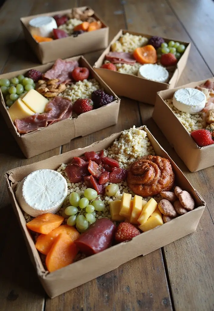 25+ Bridal Shower Charcuterie Board Ideas to Wow Your Guests 144 25+ Bridal Shower Charcuterie Board Ideas to Wow Your Guests - 22. Charcuterie Box