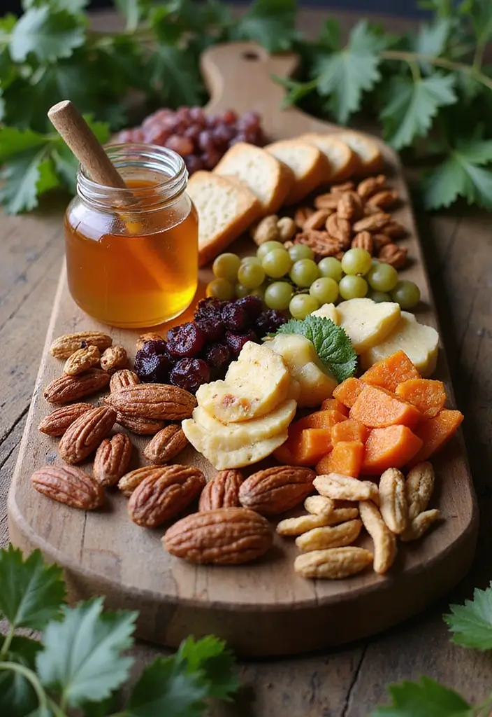 25+ Bridal Shower Charcuterie Board Ideas to Wow Your Guests 163 25+ Bridal Shower Charcuterie Board Ideas to Wow Your Guests - 25. Nutty and Fruity Board