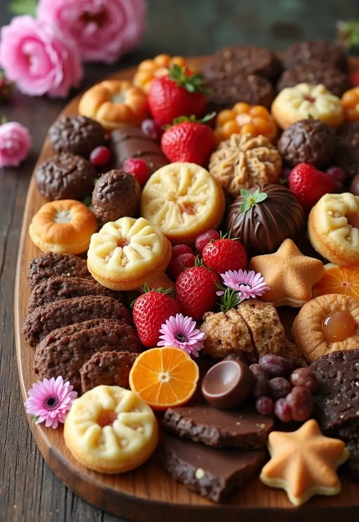 25+ Bridal Shower Charcuterie Board Ideas to Wow Your Guests 22 25+ Bridal Shower Charcuterie Board Ideas to Wow Your Guests - 4. Sweet Tooth Board