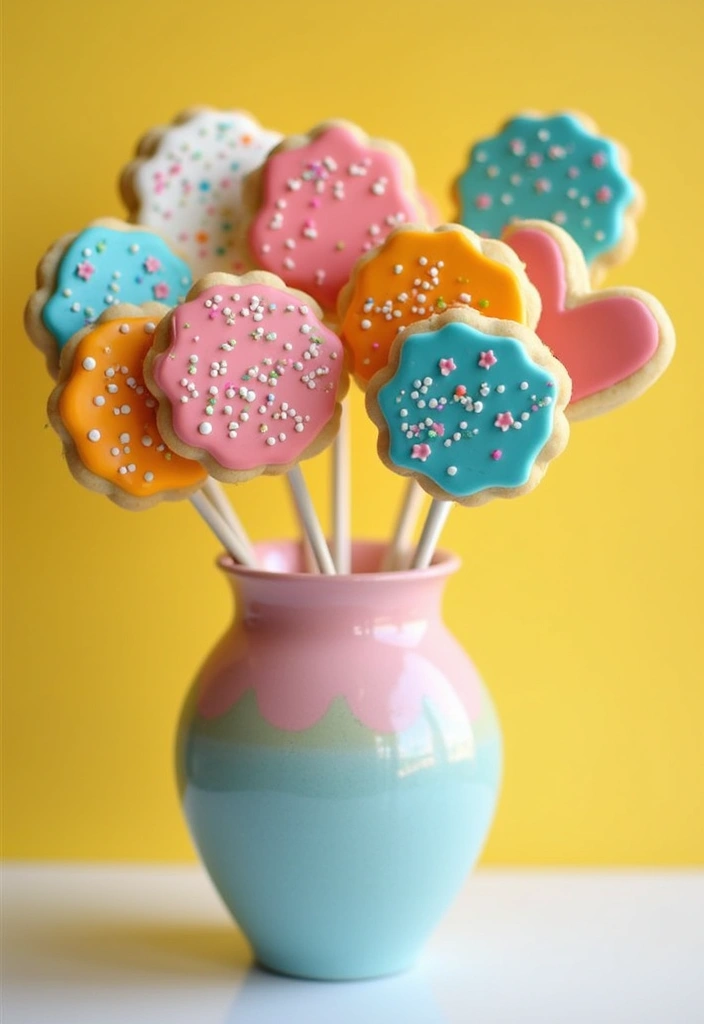 25+ Bridal Shower Cookie Ideas That Are Pretty and Delicious - 15. Cookie Pops