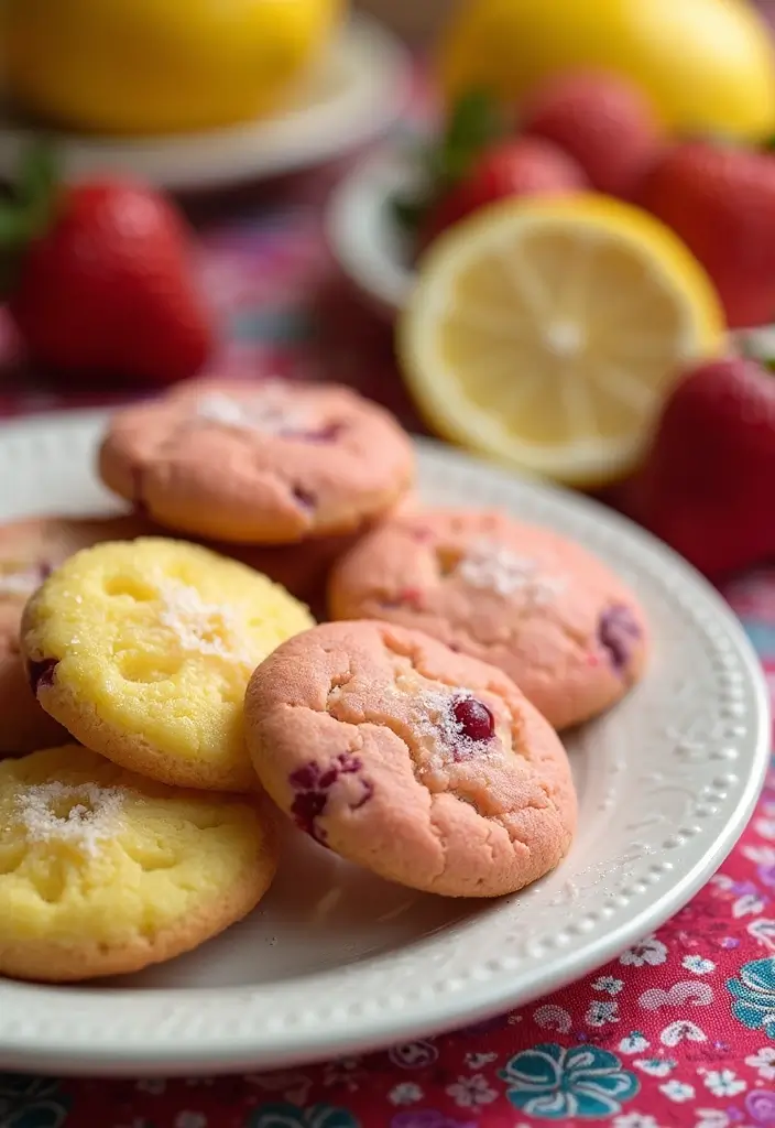 25+ Bridal Shower Cookie Ideas That Are Pretty and Delicious - 18. Fruit-Infused Cookies
