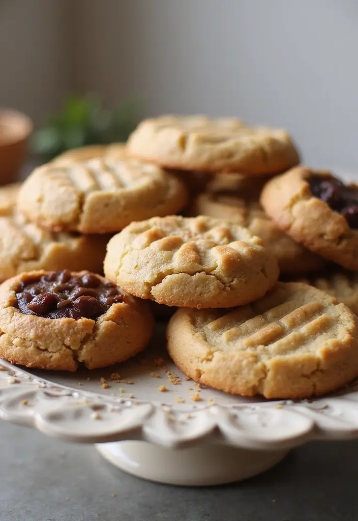 25+ Bridal Shower Cookie Ideas That Are Pretty and Delicious - 21. Nut Butter Cookies