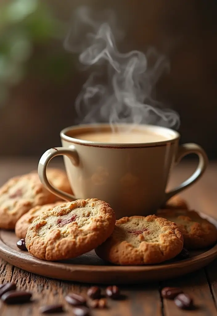 25+ Bridal Shower Cookie Ideas That Are Pretty and Delicious - 23. Coffee-Flavored Cookies