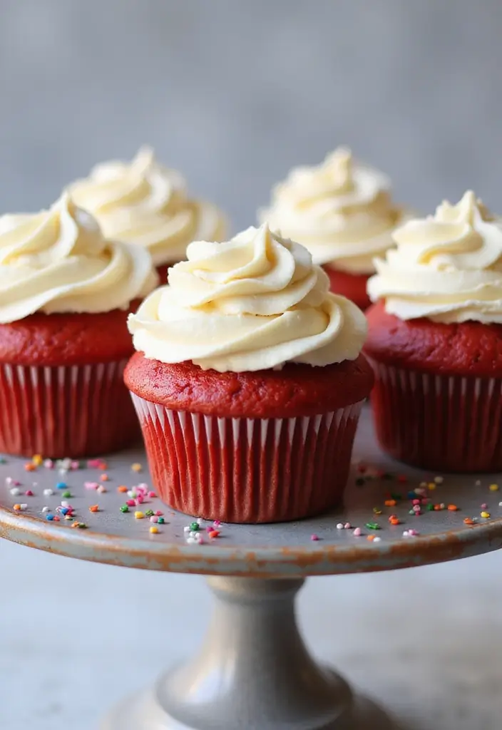 25+ Bridal Shower Dessert Ideas That’ll Sweeten the Celebration - 1. Vegan Red Velvet Cupcakes
