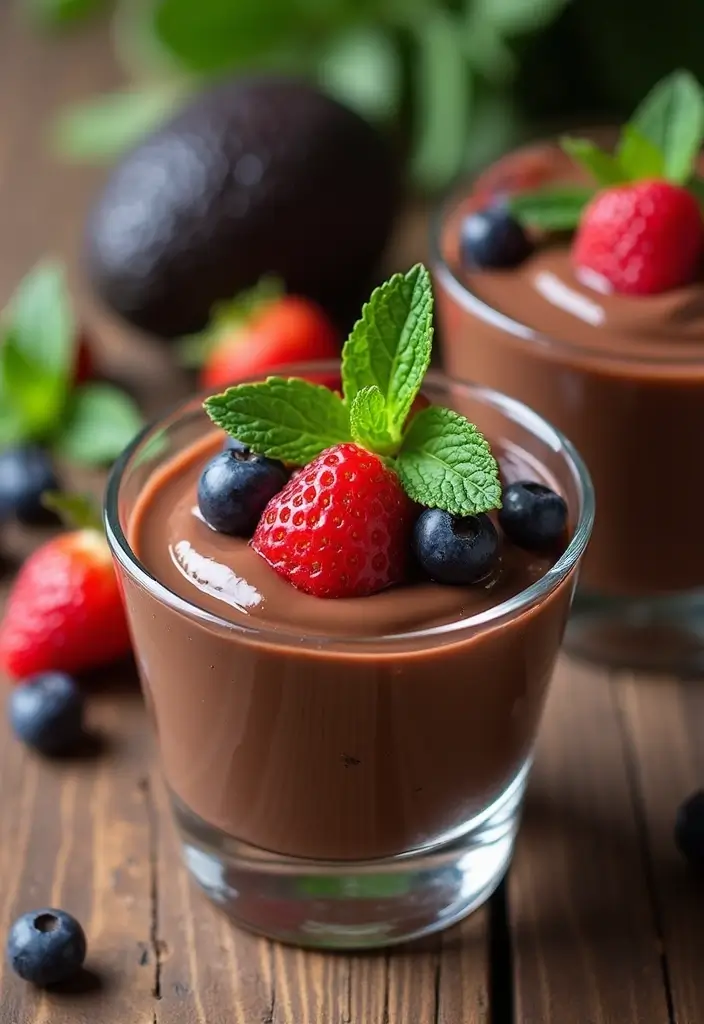 25+ Bridal Shower Dessert Ideas That’ll Sweeten the Celebration - 12. Chocolate Avocado Pudding