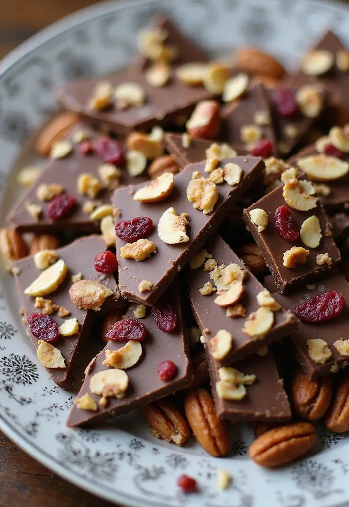 25+ Bridal Shower Dessert Ideas That’ll Sweeten the Celebration - 24. Vegan Chocolate Bark