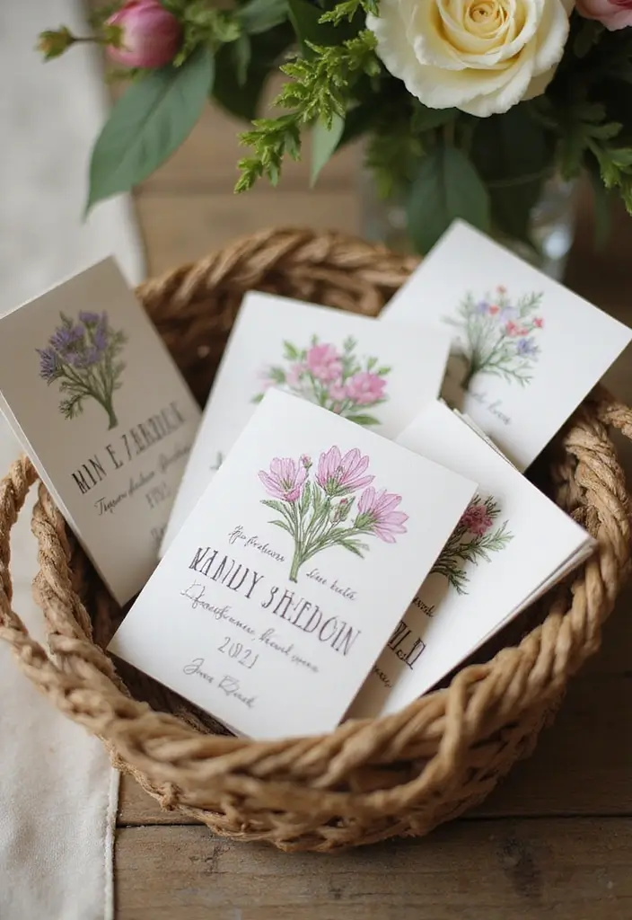 25+ Bridal Shower Home Décor Ideas to Transform Your Space - 10. Personalized Seed Packets