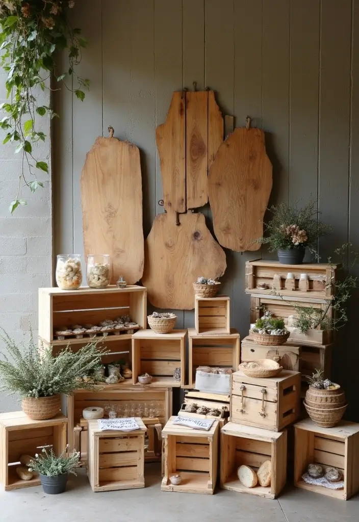 25+ Bridal Shower Home Décor Ideas to Transform Your Space - 15. Simple Wood Decor