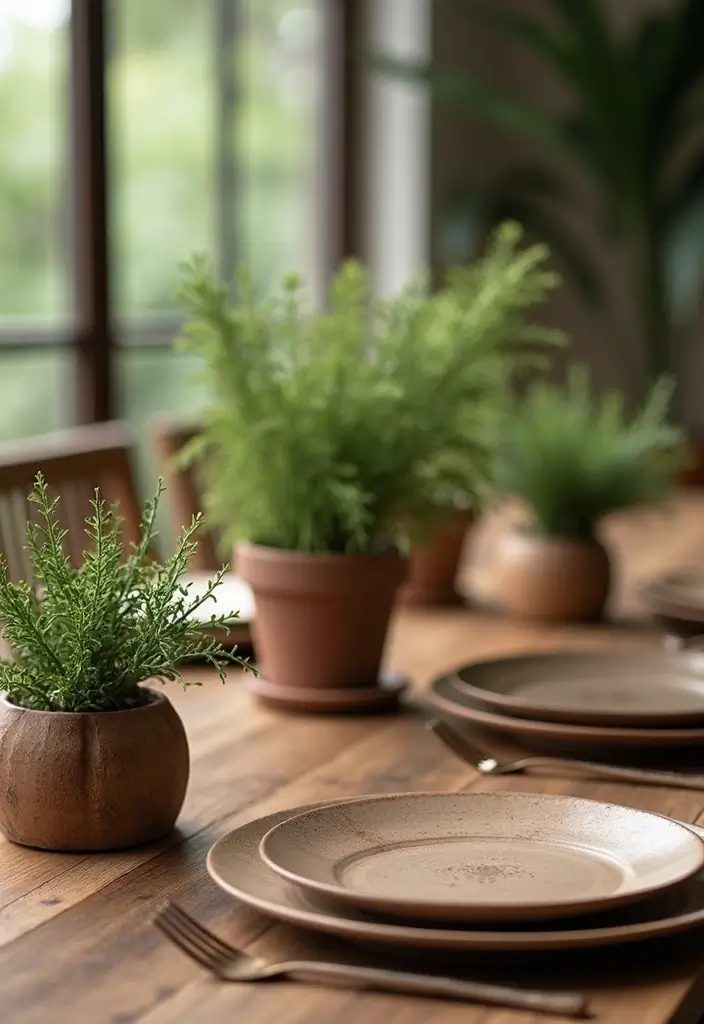 25+ Bridal Shower Home Décor Ideas to Transform Your Space - 20. Natural Table Settings