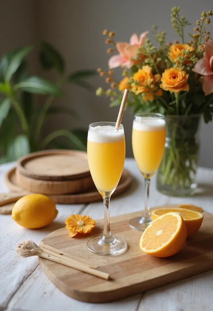 25+ Bridal Shower Mimosa Bar Ideas for a Bubbly Brunch Party - 10. Eco-Friendly Decorations