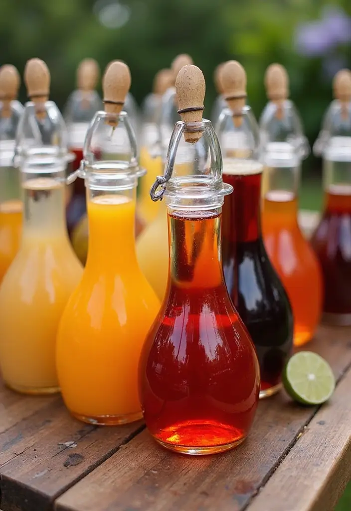 25+ Bridal Shower Mimosa Bar Ideas for a Bubbly Brunch Party - 11. Flavored Syrups