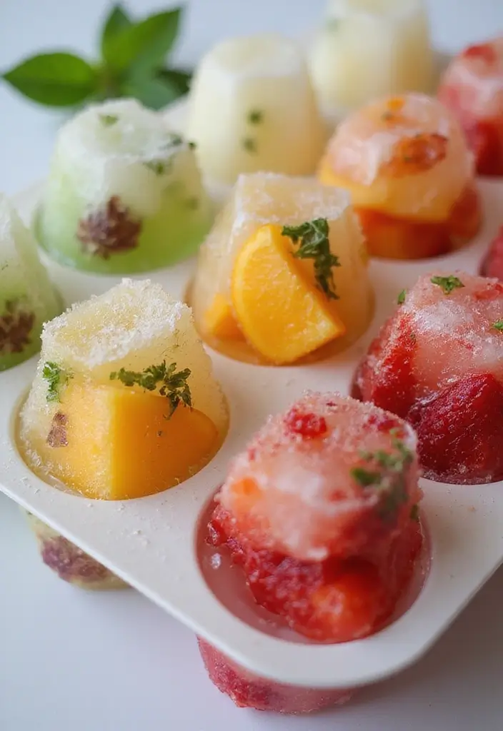 25+ Bridal Shower Mimosa Bar Ideas for a Bubbly Brunch Party - 22. Fun Ice Cubes