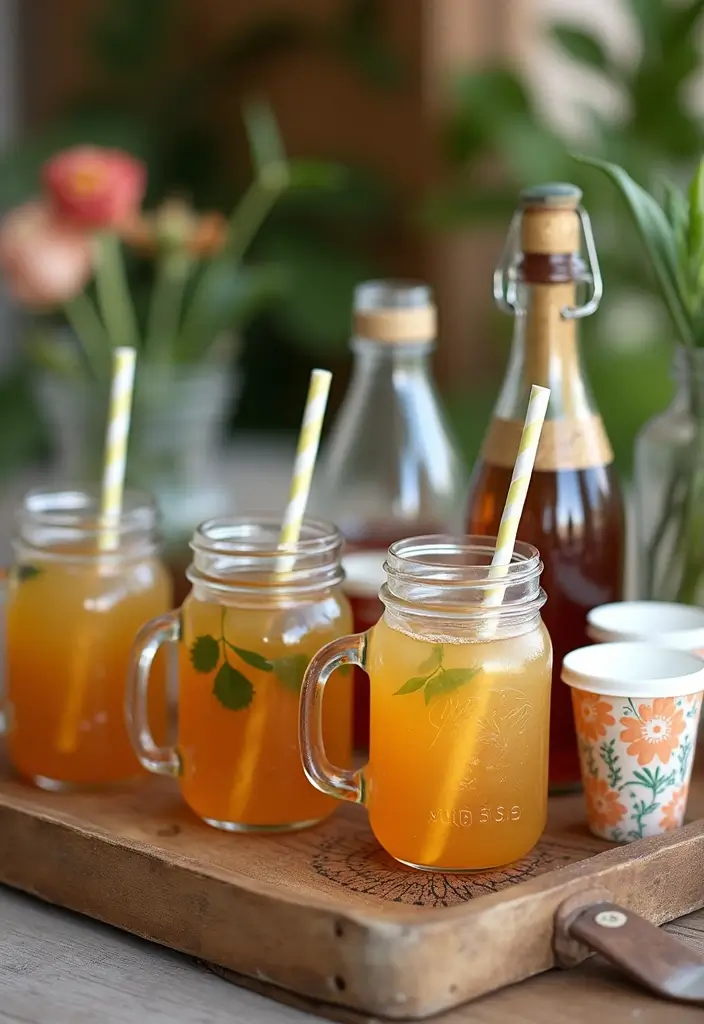 25+ Bridal Shower Picture Ideas to Capture Unforgettable Moments - 17. Themed Drinkware