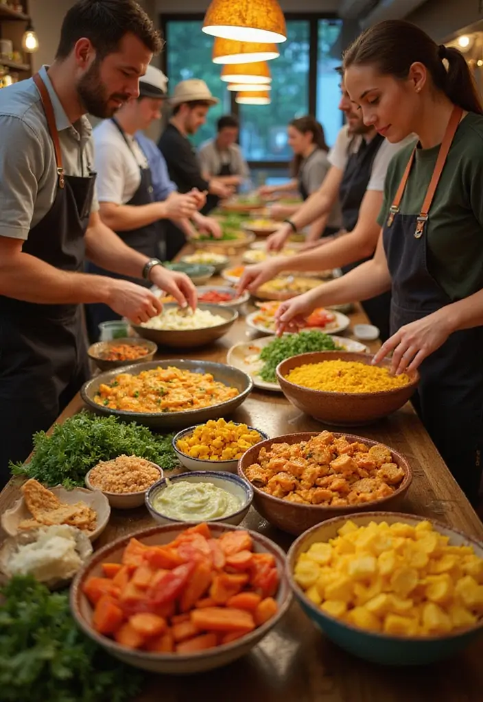 25+ Bridal Shower Picture Ideas to Capture Unforgettable Moments - 22. Interactive Food Stations