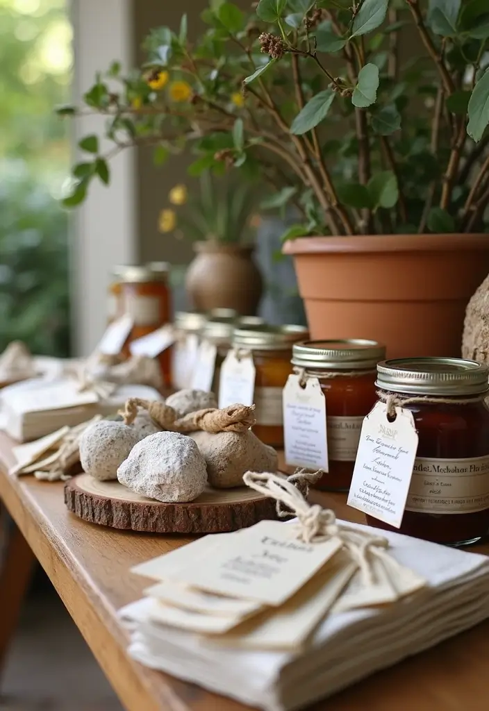 25+ Bridal Shower Picture Ideas to Capture Unforgettable Moments - 8. Personalized Favors Table