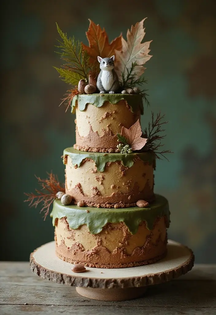 25+ Disney Princess Cake Ideas Fit for a Fairytale Celebration - 19. Pocahontas’ Autumn Cake