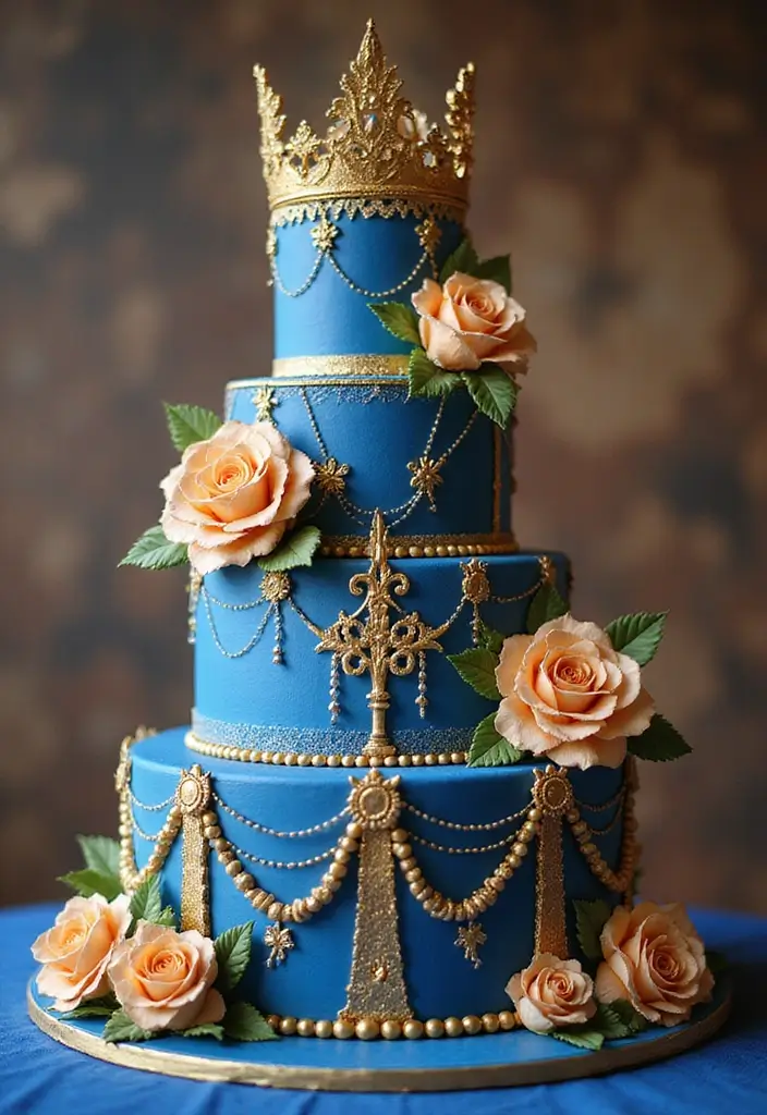 25+ Disney Princess Cake Ideas Fit for a Fairytale Celebration - 22. Belle and the Beast’s Castle Cake