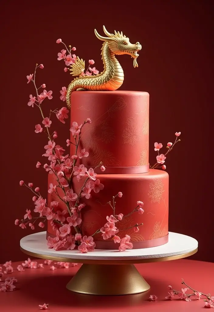 25+ Disney Princess Cake Ideas Fit for a Fairytale Celebration - 8. Mulan’s Strong Spirit Cake
