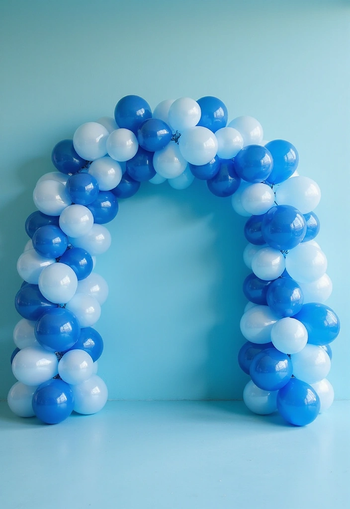 25+ Dreamy Bridal Shower Balloon Ideas for Pinterest-Worthy Decor 103 25+ Dreamy Bridal Shower Balloon Ideas for Pinterest-Worthy Decor - 17. Balloon Wave Arch