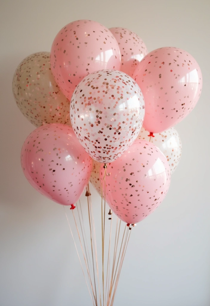 25+ Dreamy Bridal Shower Balloon Ideas for Pinterest-Worthy Decor 157 25+ Dreamy Bridal Shower Balloon Ideas for Pinterest-Worthy Decor - 25. Confetti-Filled Balloons
