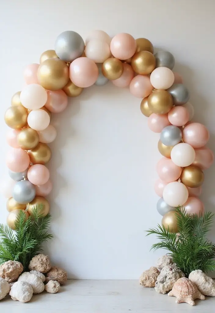 25+ Dreamy Bridal Shower Balloon Ideas for Pinterest-Worthy Decor 15 25+ Dreamy Bridal Shower Balloon Ideas for Pinterest-Worthy Decor - 3. Themed Balloon Arches